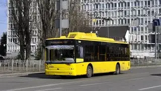 Киевский троллейбус Богдан Т701.10 бортовой номер 3389 маршрут номер 19Д запись полного маршрута.