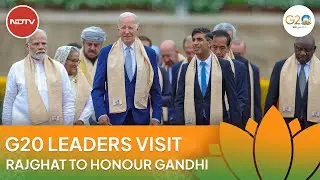 G20 Summit 2023: Day After Historic Declaration, G20 Leaders Visit Rajghat To Honour Mahatma Gandhi