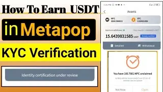 How to Earn USDT In Metapop|| Metapop Identity Certification|| Metapop Mining App|| Metapop