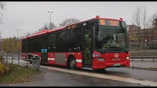Sweden, Stockholm, bus 865 ride from Masmo to Handen terminalen