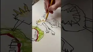 How to draw a dragon #arttutorial #drawingtutorial