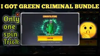 Free fire Green Criminal bundle 😲 # I got Green Criminal bundle. Free fire Green Criminal bundle.