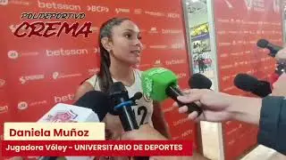 CADA PARTIDO ES IMPORTANTE - DANIELA MUÑOZ - POLIDEPORTIVO CREMA