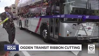 UTA cuts the ribbon on the Ogden Express