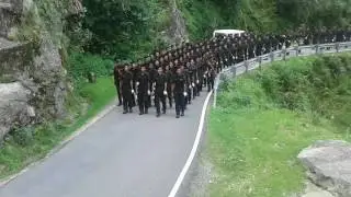Indian army garhwal rifles training session at Lansdowne..