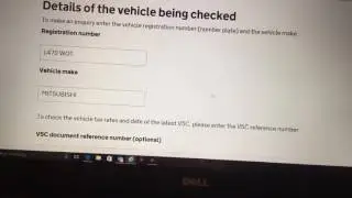 Untaxed vehicle