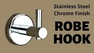 Robe Hook, Stainless Steel Chrome Finish | Cloth & Towel Hanger | Door Hook | Keystand, DY1769