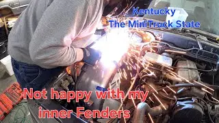 Inner fenders pt 6. Im not happy with them. 