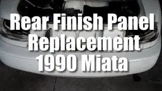 Замена задней отделочной панели Mazda Miata MX-5 1990 года