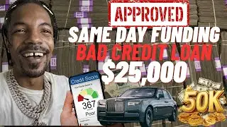 $25,000 Loan Bad Credit (480 Minimum) Same Day Approval No Documents Needed🔥