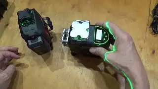 Рівень лазерний LSP LX-4D Pro Max Green 4 зелених промені порівнююю з нівеліром Huepar 4D (S04CG)