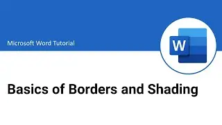 Основы границ и заливки | Учебник по MS Word