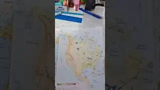 America de Nord și Centrală #america #geography #drawing #maps #ezylupita #fyp #romania
