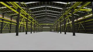 Steel Structure Warehouse 54mtx119mt