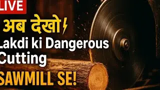 Aara machine live lakri cutting 🔥 Wooden furniture,Wood turning,Saw mashine wood cutting