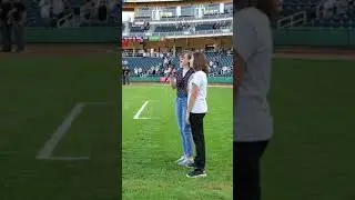 National Anthem at Isotopes Park September 13, 2021 - Kacey and Jenna Thunborg