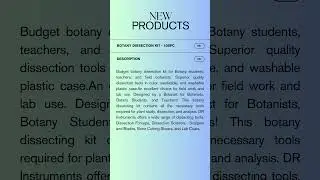 Botany Dissection Kit   Economy  10BPC