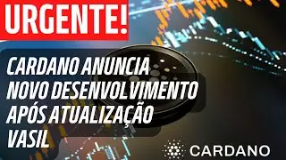 Cardano anuncia novo desenvolvimento ap&oacute;s atualiza&ccedil;&atilde;o Vasil