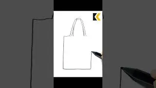 How To Draw Totebag Easily #totebag #bag #drawingtutorial #drawing