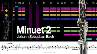 How to Play: Minuet 2 - Johann Sebastian Bach (Suzuki Method) [Clarinet Bb]