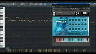 Surfin Guitar 50s Surf Electric Guitar for Native Instruments Kontakt - Usage Example