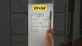 33 by 34 feet house plan,