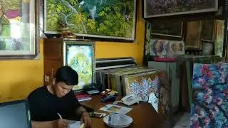 Bali art market