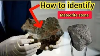 How to identify a meteorite stone - AT home 