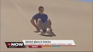 Sledding in Colorado's Great Sand Dunes National Park