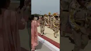 CISF tranning center last day of tranning girls are enjoying
