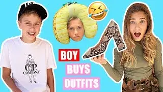 BOY BUYS MY OUTFITS Challenge | First Video With A Boy ❤️ | Rosie McClelland