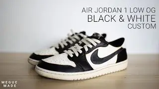 Air Jordan 1 Low OG Neo Vintage Black & White Custom