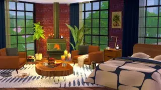 Cosy Bedroom Ambience | Light Spring Rain & Crackling | Fall Asleep Fast