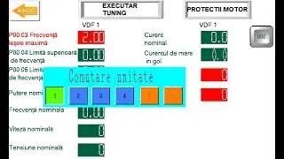 PROIECT GP Proface CONTROL 6 CONVERTIZOARE  INVT CU OPTIUNI DIFERITE DE PROGRAMARE