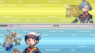 Pokemon Sapphire champion fight but with bug types (steven)