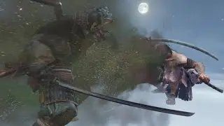 Genichiro vs Juzou the Drunkard Deflect Only | Sekiro Boss vs Boss NPC Fights
