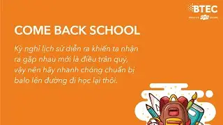 BTEC FPT Come back school 18/5/2020