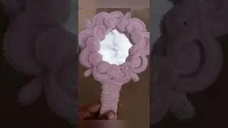 pink beauty❤️Diy mirror decor using pipe cleaner❤️