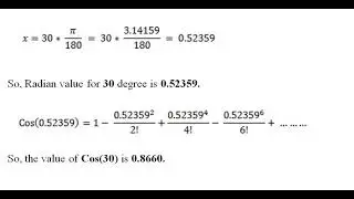 93) cosine series , sine series in C   COS function in C