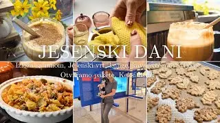 JESENSKI DANI︱Izložba sa mnom, Jesenski vrt, knjige, kava, večera i svijeća, Otvaramo pakete, Keksi