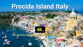 Procida Italy 4K UHD |Explore the Beauty of Procida&rsquo;s Landmark, Colored Buildings...w/c Drone