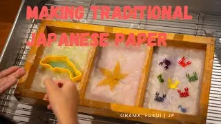 Making Traditional Japanese Paper in Obama, Fukui 🇯🇵 | Wakasa Craft Experience