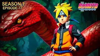 A Fierce Enemy  Garaga's Ferocious Attack!  Boruto Season 1 Episode 77 Explained in Malayalm