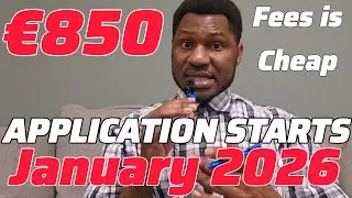 Study in Europe for 850 euros or less🇨🇭 in 2026/Apply January/ Proof of funds.
