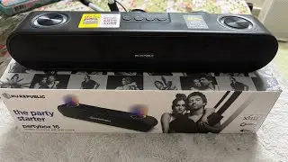 NU Republic PartyBox 16W Soundbar Review 🔥| Budget Soundbar with  #youtube #music #soundbar #review