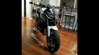 Walk around of the 2017 fz09 and the new rizoma windscreen!