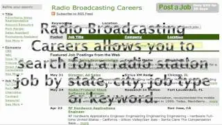 Radio Broadcasting Careers