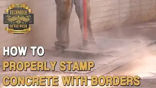 Protect Border While Stamping Concrete