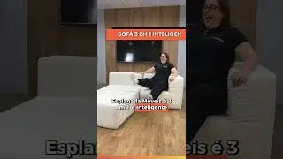 Sof&aacute; Puff Canto in Box Modular 3 em 1 Boucle Smart Pack - Esplanada M&oacute;veis.