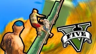 GTA V - DEATH RUN | LA SEÑORA DEL BANCO !!! | MrWikky92